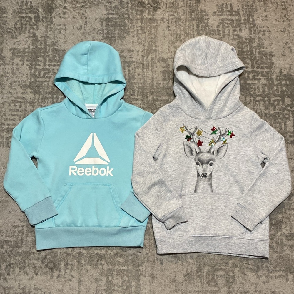 🔥4/20! Bundle of 2 girls hooded jackets. Size 5.